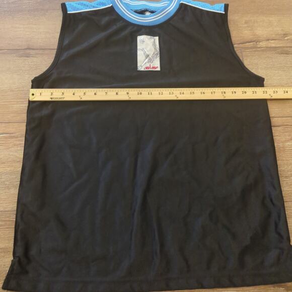 VTG And1 Men's XL Sleeveless Shiny Jersey Carmelo Basketball NBA Nuggets Y2K - Picture 5 of 8